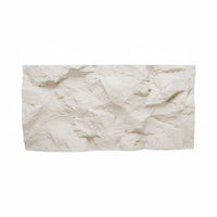 Rushmore - Set 2 pannelli decorativi 3D da parete 120x60x9 cm effetto pietra in PU Cashmere