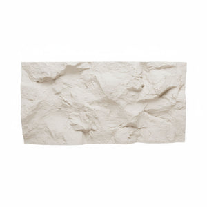 Rushmore - Set 2 pannelli decorativi 3D da parete 120x60x9 cm effetto pietra in PU Cashmere