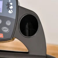 Tapis Roulant Elettrico Pieghevole Salvaspazio, Tapis Roulant Professionale con Display LCD, Velocità 0.8-10km/h e 12 Programmi, Potenza 500W, per Casa e Ufficio, Nero