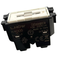 Bticino living now k4005 pulsante unipolare illuminabile 10a 250v