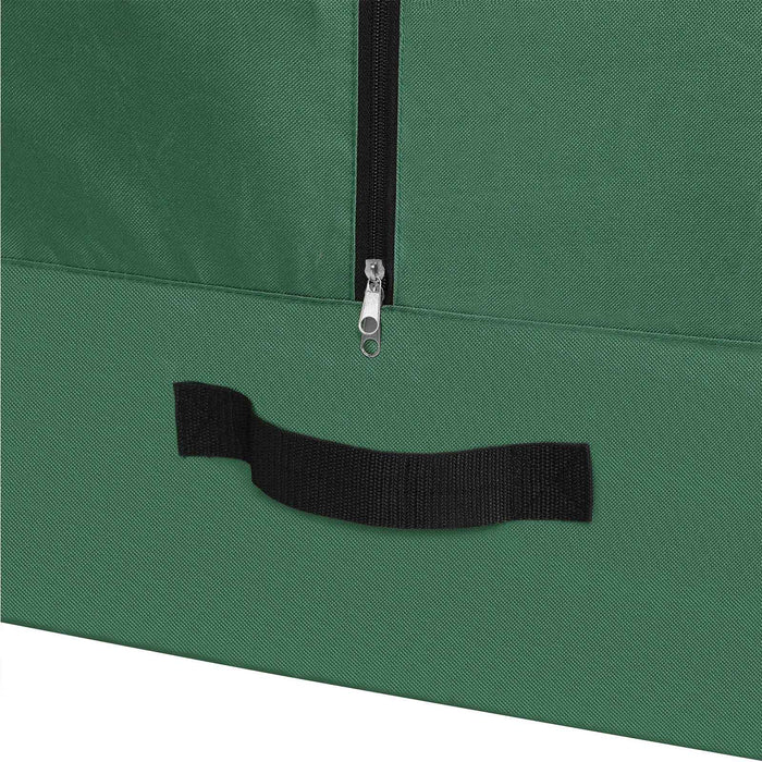Borsa portaoggetti per albero di Natale copertura protettiva per alberi fino a 160 cm tessuto oxford 600d resistente all'usura leggero e impermeabile manici rinforzati verde 12_0003622