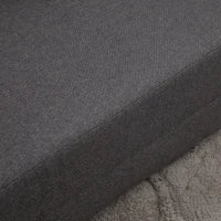 Divano da Pavimento Materasso Pieghevole, Design 2-in-1, Cuscino Rimovibile, 60 x 80 x 56 cm, Grigio Scuro