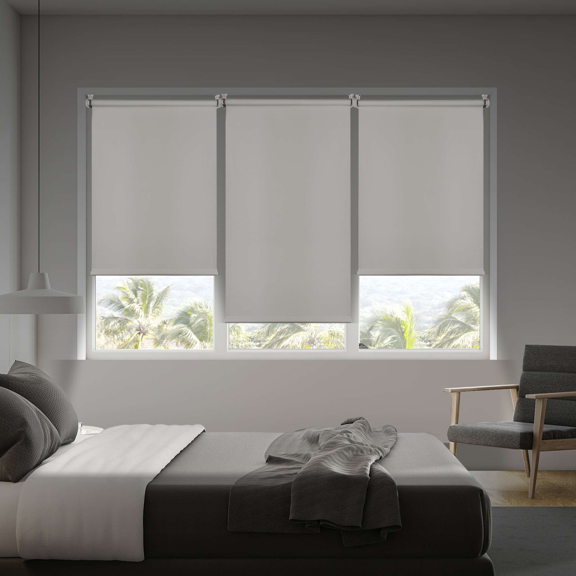Tenda a Rullo Oscurante installazione senza foratura EasyFix Ecru 60x180 cm