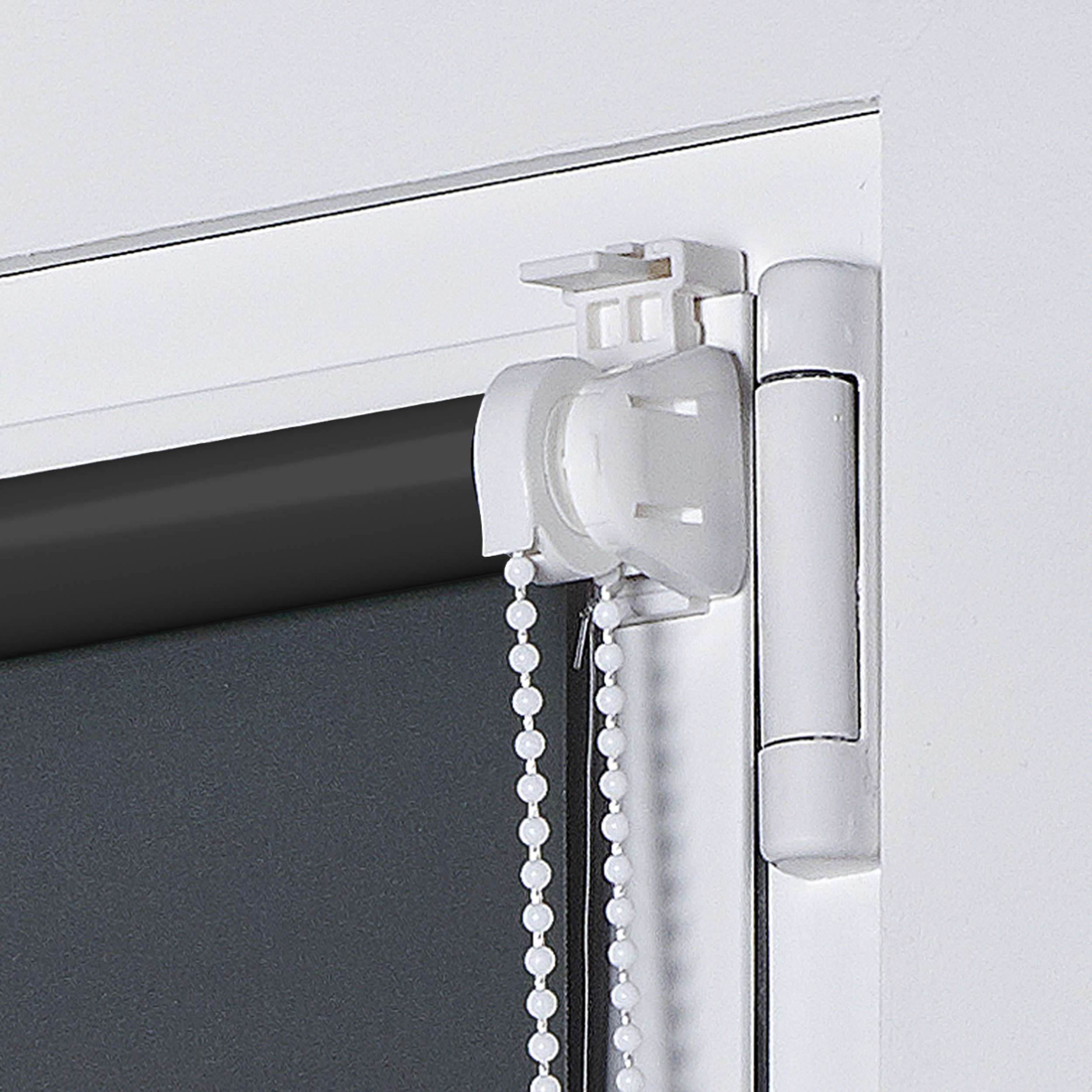 Tenda a Rullo Oscurante installazione senza foratura EasyFix Grigio 90x180 cm