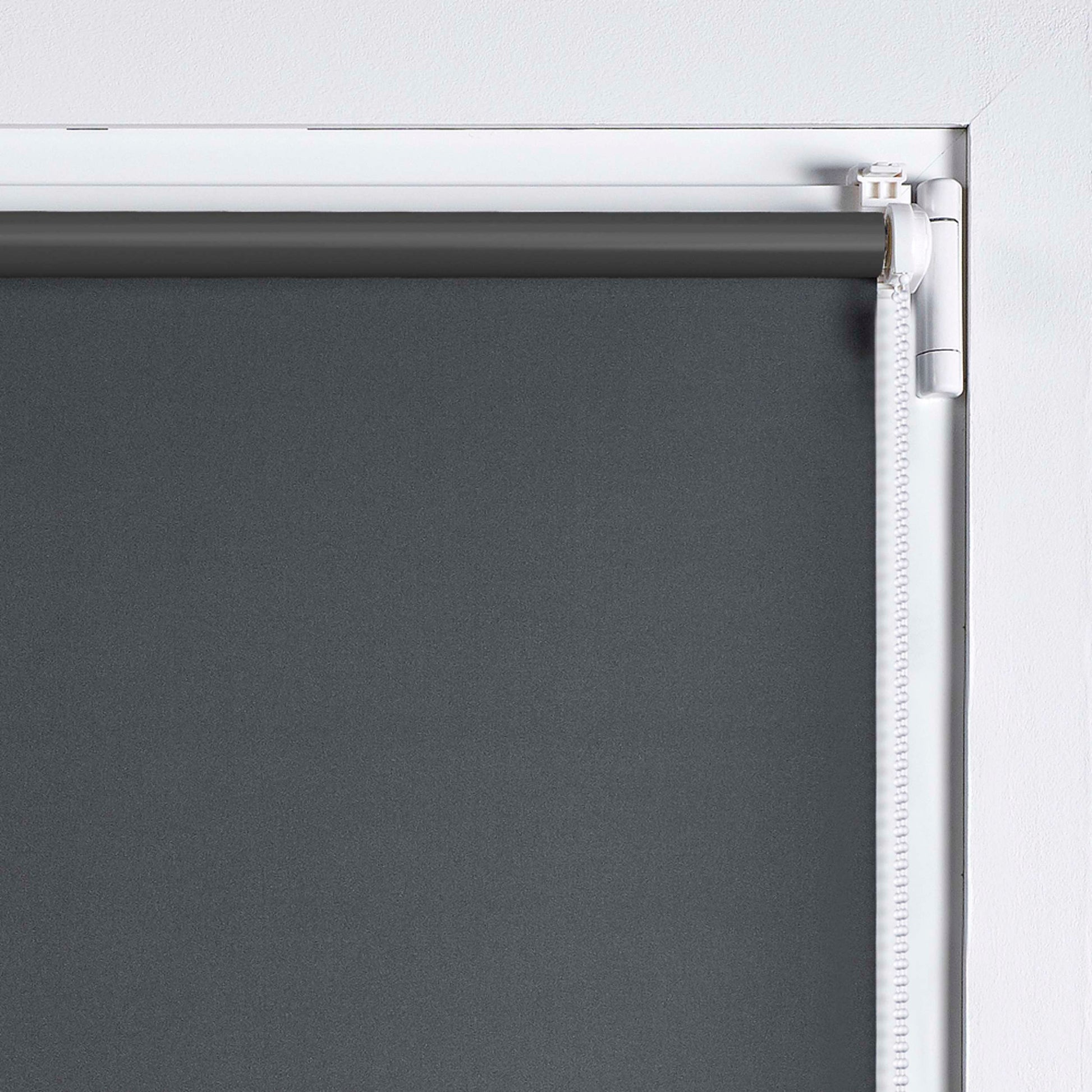 Tenda a Rullo Oscurante installazione senza foratura EasyFix Grigio 75x180 cm