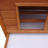 Gabbia per Galline in Legno con Tetto Impermeabile, Pollaio Prefabbricato da Esterno, 160x98.5x107cm