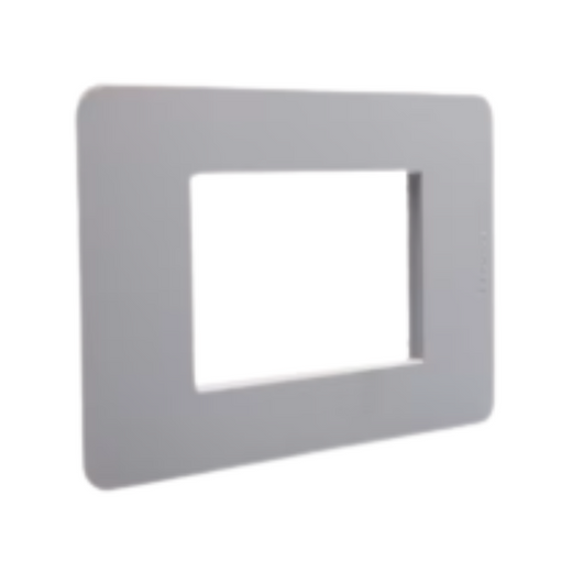 Bticino serie matixgo placche a 3 moduli in tecnopolimero varie finiture *** colore grigio, confezione 1