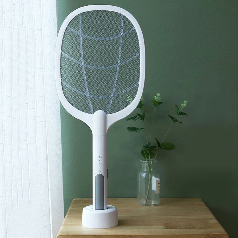 Racchetta Led Ricaricabile Per Zanzare Con Luce Attira Zanzare con base LTD-618