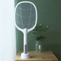 Racchetta Led Ricaricabile Per Zanzare Con Luce Attira Zanzare con base LTD-618