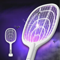 Racchetta Led Ricaricabile Per Zanzare Con Luce Attira Zanzare con base LTD-618