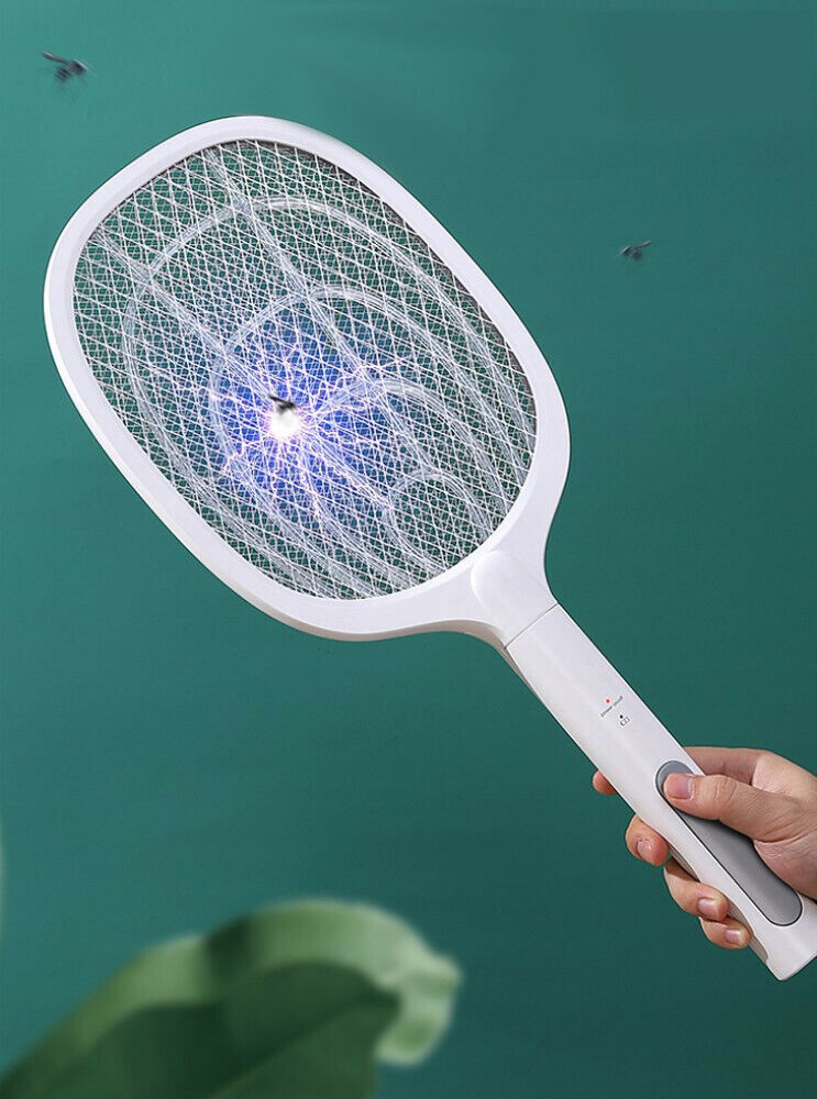 Racchetta Led Ricaricabile Per Zanzare Con Luce Attira Zanzare con base LTD-618