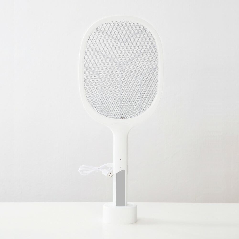 Racchetta Led Ricaricabile Per Zanzare Con Luce Attira Zanzare con base LTD-618