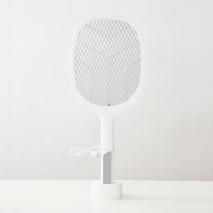 Racchetta Led Ricaricabile Per Zanzare Con Luce Attira Zanzare con base LTD-618