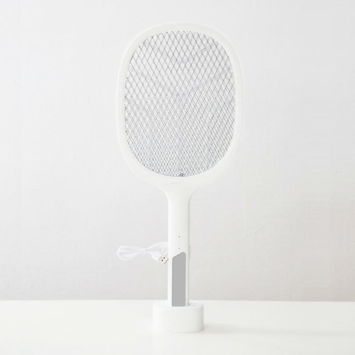 Racchetta Led Ricaricabile Per Zanzare Con Luce Attira Zanzare con base LTD-618