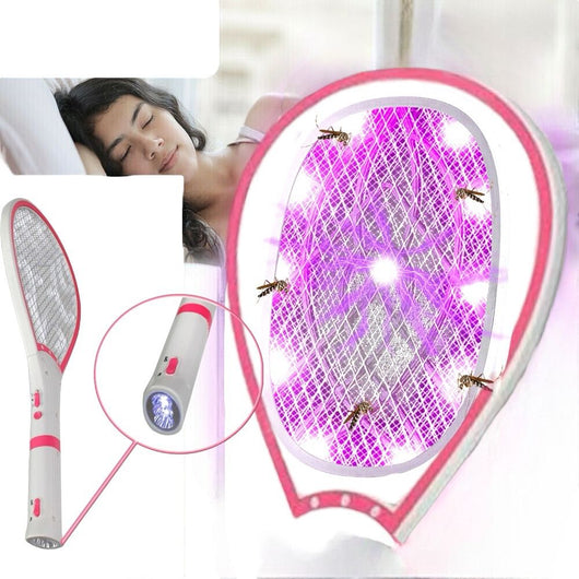 Racchetta elettrica rotonda per zanzare Ricaricabile con torcia ART.59835