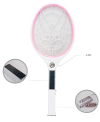 Racchetta fulmina zanzare ricaricabile pannello solare con luce LED QX-905