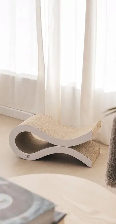 Tiragraffi ondulato per gatti