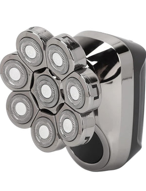 Rasoio elettrico ricaricabile 4 in 1 8 testine rotanti barba testa naso ART60174
