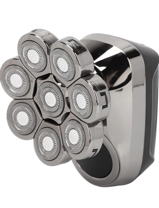 Rasoio elettrico ricaricabile 4 in 1 8 testine rotanti barba testa naso ART60174