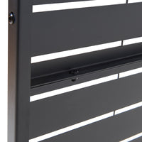 Pannello Divisorio Trolu Struttura Traforata in Acciaio 200 x 100 cm Nero casa.pro