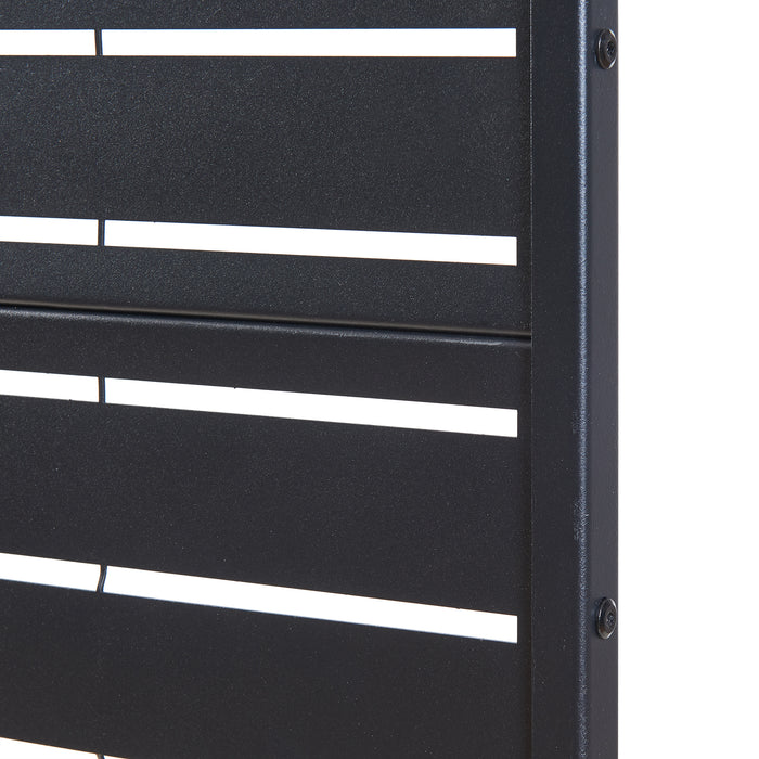 Pannello Divisorio Trolu Struttura Traforata in Acciaio 200 x 100 cm Nero casa.pro