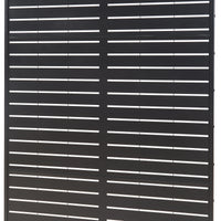 Pannello Divisorio Trolu Struttura Traforata in Acciaio 200 x 100 cm Nero casa.pro