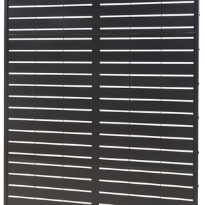 Pannello Divisorio Trolu Struttura Traforata in Acciaio 200 x 100 cm Nero casa.pro