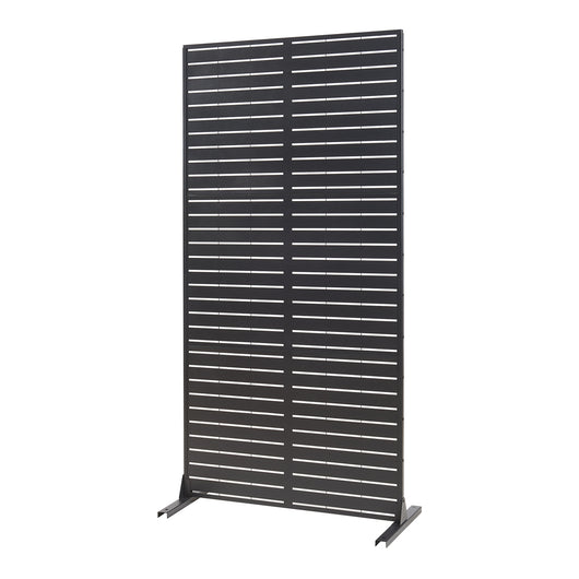 Pannello Divisorio Trolu Struttura Traforata in Acciaio 200 x 100 cm Nero casa.pro