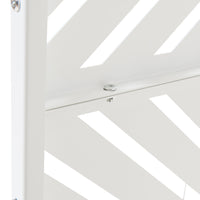 Pannello Divisorio Kekan Struttura Traforata in Acciaio 200 x 100 cm Bianco casa.pro