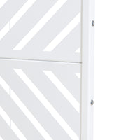 Pannello Divisorio Kekan Struttura Traforata in Acciaio 200 x 100 cm Bianco casa.pro