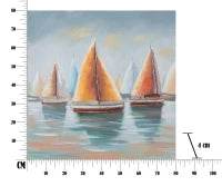 Dipinto Su Tela Sidney -B- Cm 80X4X80