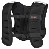 Gilet zavorrato da 5 kg in neoprene traspirante, con cinghie regolabili e bande riflettenti, 43 x 33 cm, Nero