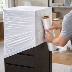 Film estensibile bianco 50 cm 23 micron per imballaggio manuale