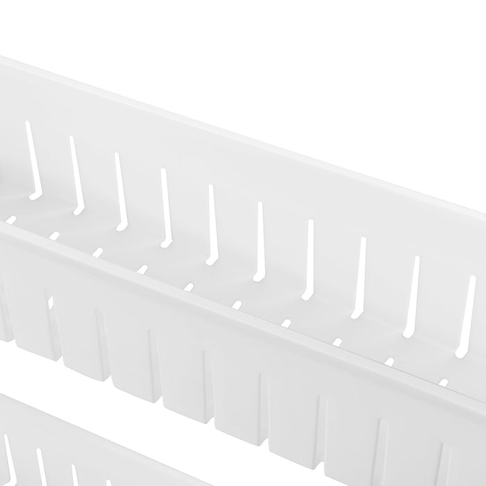 Carrello portaoggetti su ruote torre portaoggetti con carrello 72 cm bianco 03_0002851