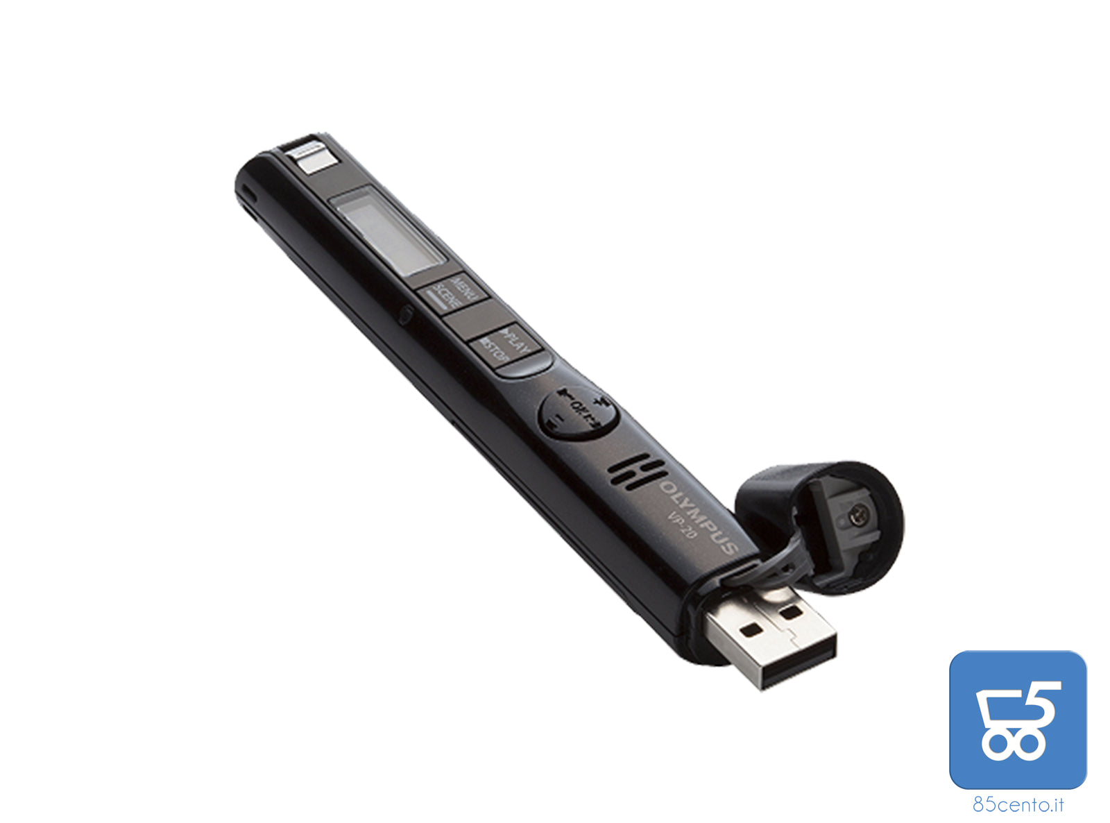 Registratore tascabile Olympus V-20 Nero Stereo anti fruscio connettore mic/auricolari