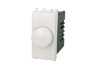 Regolatore Dimmer A Manopola 220V Bianco Compatibile Con Vimar Plana