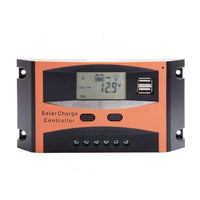 Regolatore di carica 30A per pannello solare 12/24V display LCD USB Art.80692