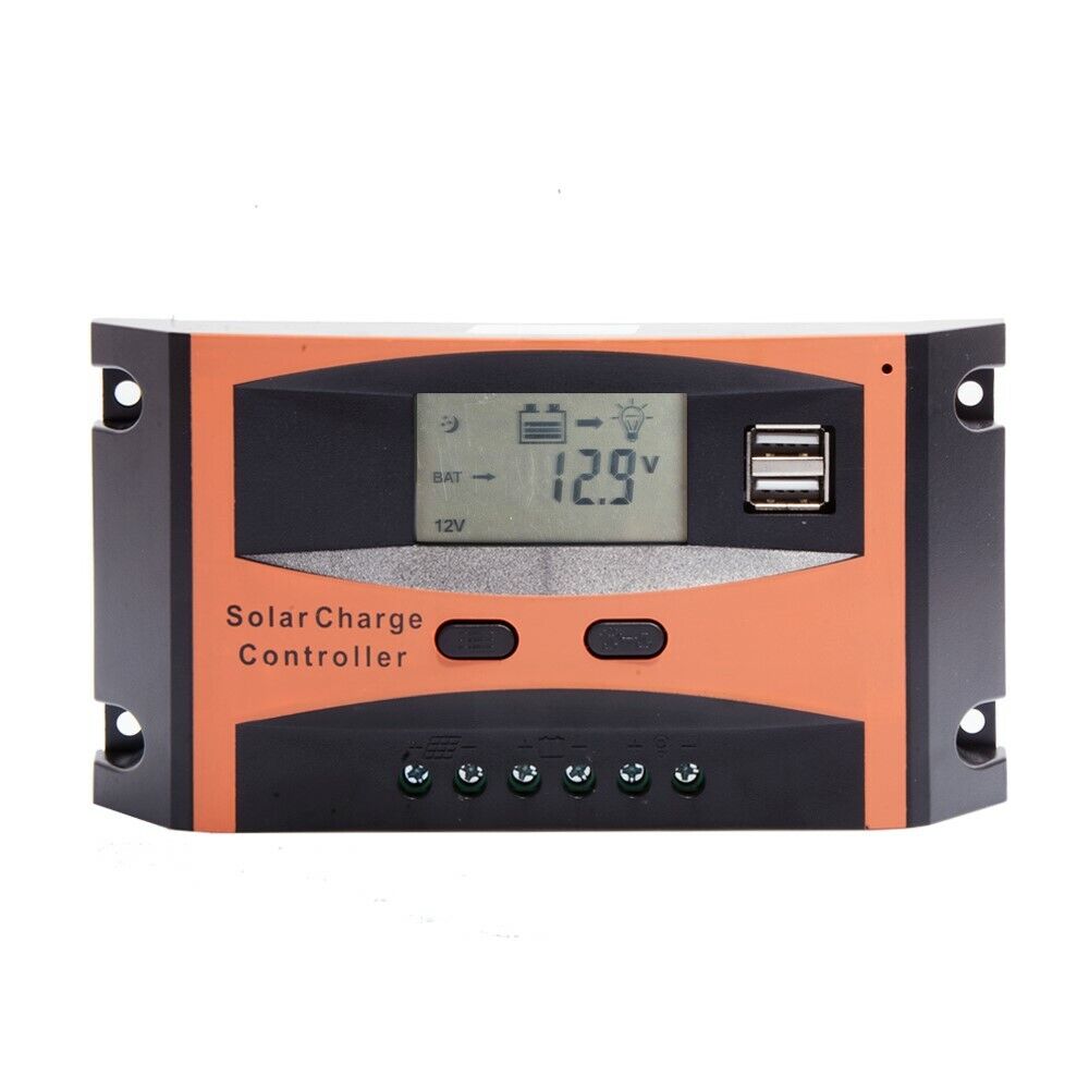 Regolatore di carica 50A per pannello solare 12/24V display LCD USB Art.91735
