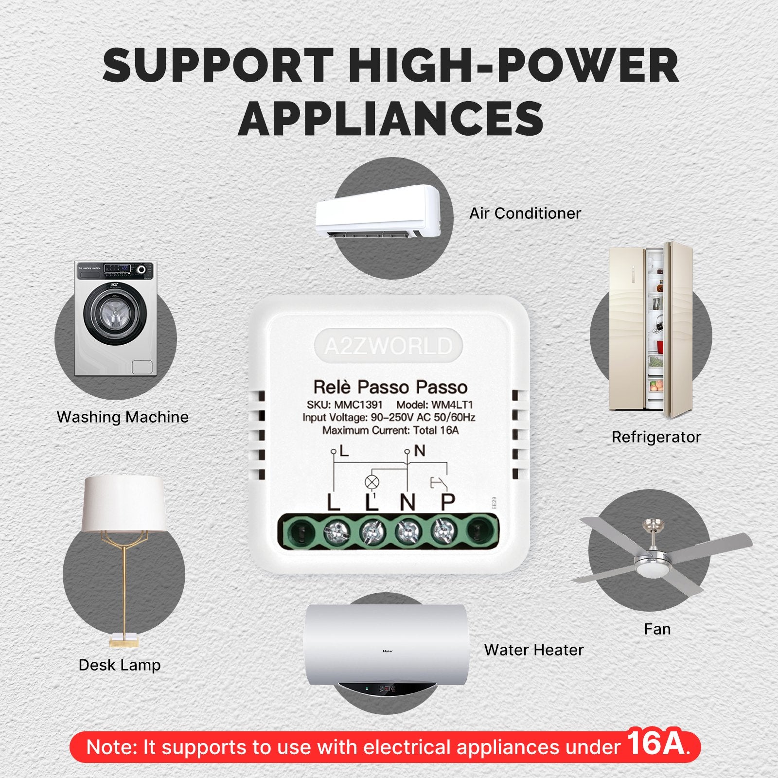 Relè Passo Passo Elettronico Silenzioso Impulse Relay 1 Contatto NO 16A 220V AC Con Memoria 40X40X18mm Compatibile Con Finder 13.91