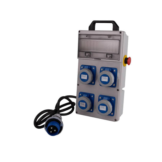Quadro elettrico portatile ecova 30618 4 prese cee 16a ip67 cavo 3x2,5mm²