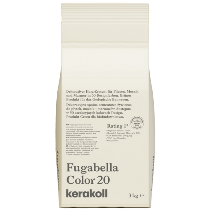 Stucco ibrido piastrelle fugabella impermeabile resistente confezione 3 kg *** colore- n 20, confezione 1