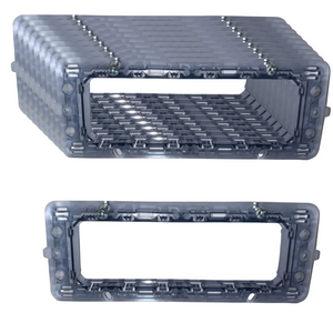 Kit supporto biesse per placche compatibile con bticino matix 6 posti *** numero pezzi 3, confezione 1