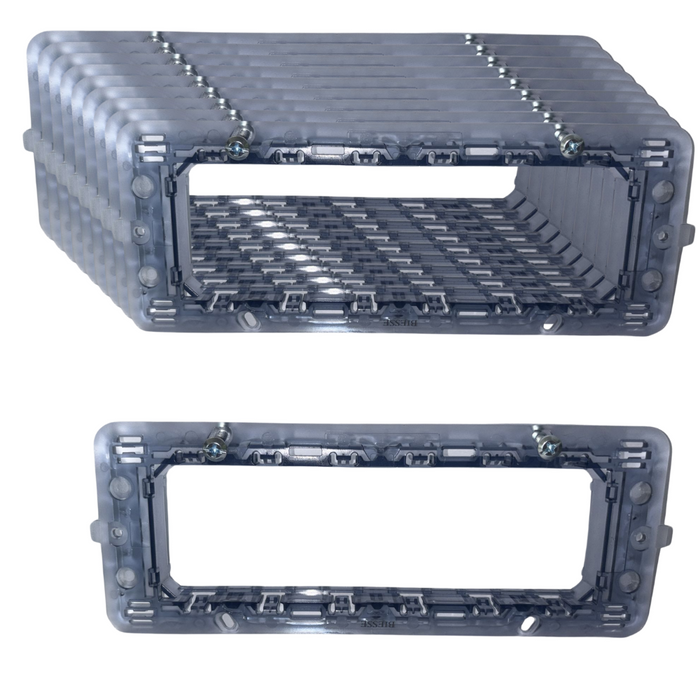 Kit supporto biesse per placche compatibile con bticino matix 6 posti *** numero pezzi 3, confezione 1