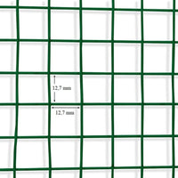 Rete Metallica Plasticata Verde 0,5X10M Per Recinzione Giardino