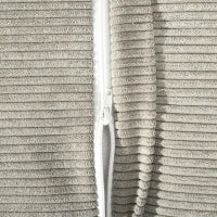 Divano Letto Matrimoniale con Schienale Regolabile e 2 Cuscini, in Tessuto Effetto Lino Grigio