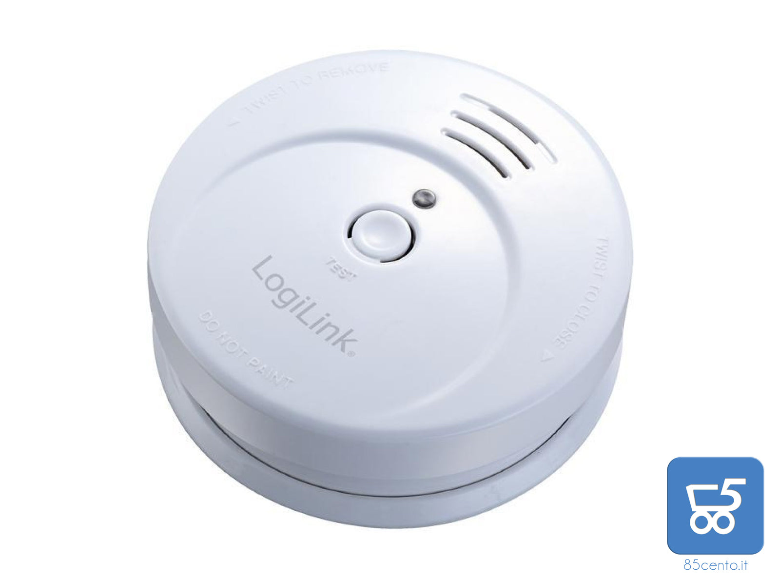 Rilevatore Di Fumo Ottico a Batteria con Sirena LED Lampeggiante Rosso a Muro o Soffitto