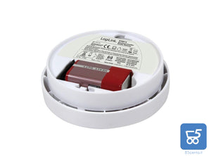 Rilevatore Di Fumo Ottico a Batteria con Sirena LED Lampeggiante Rosso a Muro o Soffitto