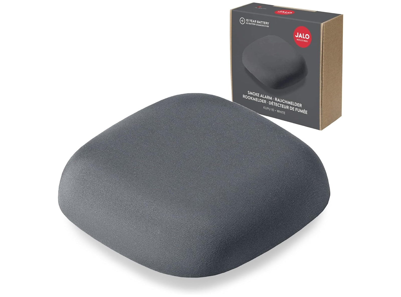 Rilevatore di Fumo e Incendio con Batteria Integrata Allarme da 85dB con Materiale di Montaggio