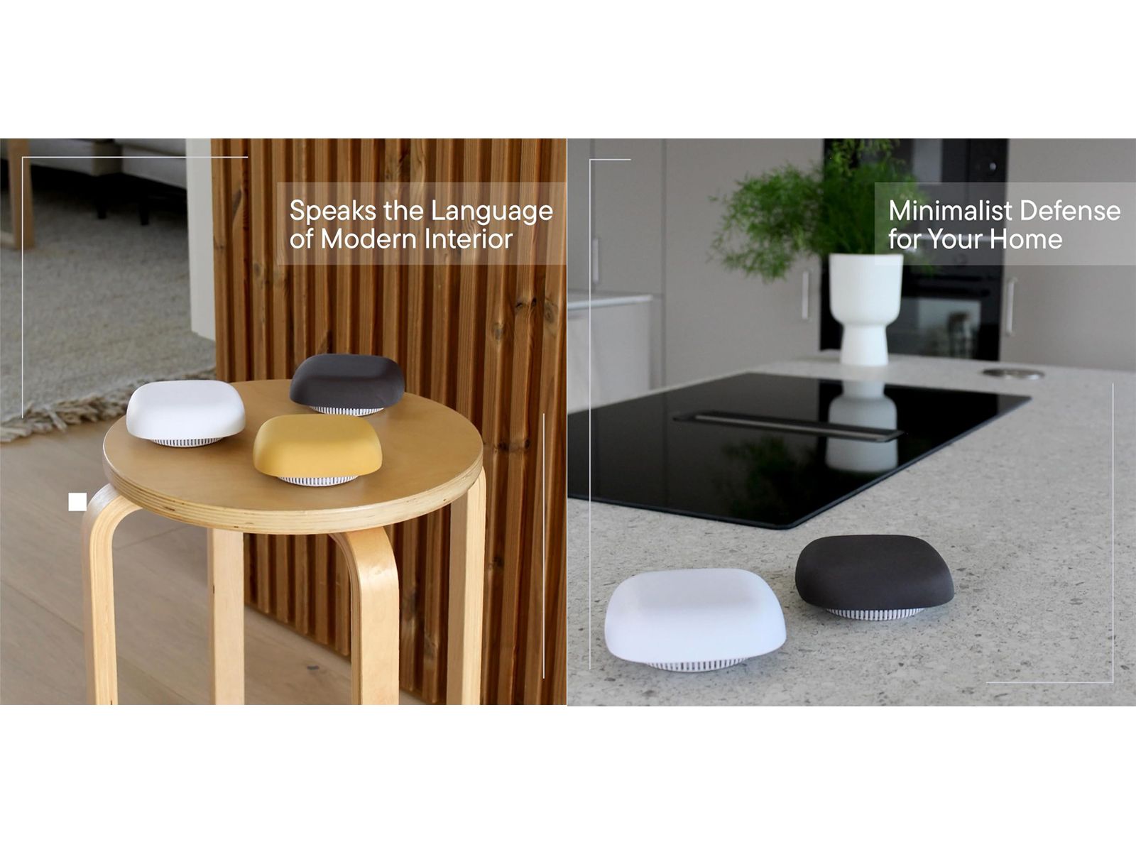 Rilevatore di Fumo e Incendio con Batteria Integrata Allarme da 85dB con Materiale di Montaggio