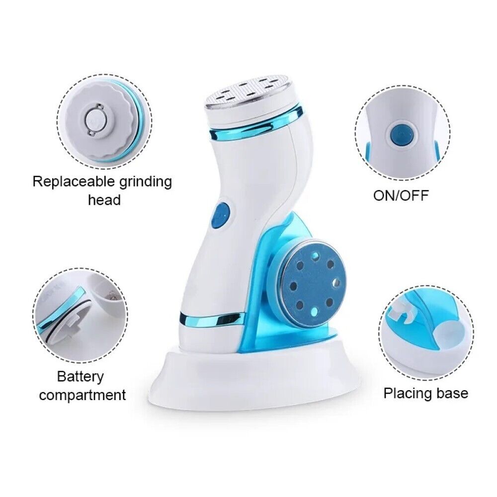 Rimuovi calli elettrico duroni piedi pedicure 3 testine AE-909B